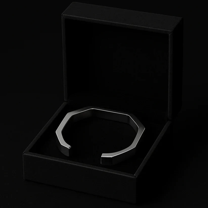 Titan Hex™ Stainless Steel Bracelet – Bold & Modern Design