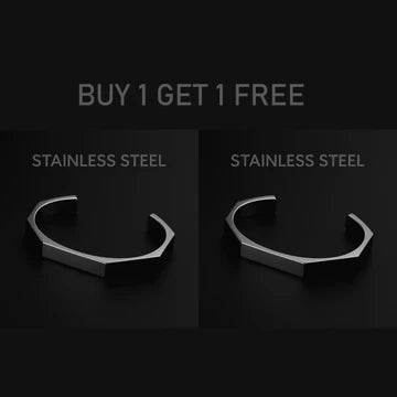 Titan Hex™ Stainless Steel Bracelet – Bold & Modern Design
